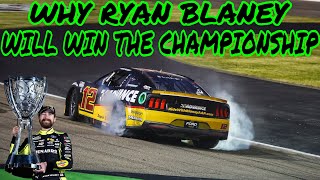 Why Ryan Blaney will win the 2024 NASCAR Cup Series championship [upl. by Wickham]