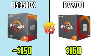 Ryzen 5 3500X vs Ryzen 7 2700  Gaming Benchmarks 1080p amp 1440p [upl. by Atla]