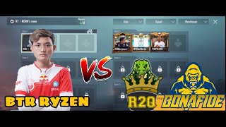 BTR RYZEN DITANTANG TDM 1 VS 3 LANSUNG TUNJUKAN SKILL JUARA DUNIA   TDM PUBG [upl. by Chak]