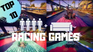 BEST 4 Player Splitscreen Racing Games on PS4  PS5  Couch Coop  Multiplayer [upl. by Adnic]