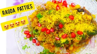 Chatpata Ragda Patties Recipe  How to make Ragda Patties  Chole Tikki Chaat  Easy and Delicious [upl. by Shanda]