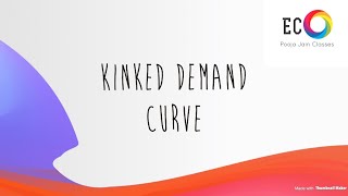 Kinked demand curve and discontinuity in MR curve [upl. by Merow]