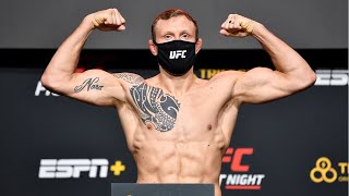 UFC Vegas 16 Hermansson vs Vettori  Weighin [upl. by Zildjian]