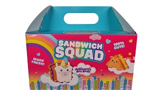 Sandoichis Series 1 Sandwich Squad Surprise Box Blind Bag Plush Unboxing Review [upl. by Dnumsed]