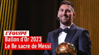 Lionel Messi sacré Ballon dOr 2023 [upl. by Cloots562]