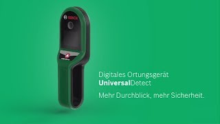 Bosch stellt vor Das digitale Ortungsgerät UniversalDetect [upl. by Annayad]