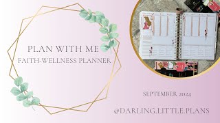 Plan with Me  Wellness and Faith Peacefully Productive Planner  Sleeping Beauty [upl. by Yelak89]