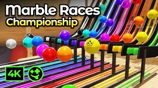 Great Marble Relay Race Championship  5 Marble Races animation blender marbles marblerun [upl. by Ailene]