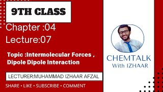 Intermolecular Forces Dipole Dipole Interaction in UrduHindi by Muhammad Izhaar Afzal [upl. by Livvy]