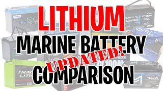 UPDATED Know BEFORE You Buy Marine Lithium Battery Comparison  Trolling Motor  Fish Finder [upl. by Yleak730]