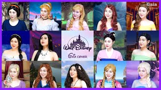 👑“DISNEY PRINCESS MEDLEY” One Woman Cover I LOVE DISNEY♥ [upl. by Mizuki678]