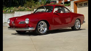 Award winning Karmann Ghia Highly Modified Street Rod [upl. by Nonnaehr]