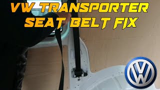 HOW TO FIX A SEIZED UP SEAT BELT  VW TRANSPORTER T51 [upl. by Nicolea]