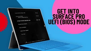 HOW TO ENTER INTO BIOSUEFI MODE ON SURFACE PRO 1234567 X ALL SURFACE PROS [upl. by Giefer]