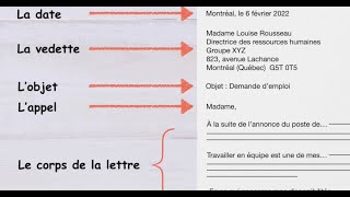 Comment écrire une LETTRE FORMELLE en français [upl. by Amehsat927]