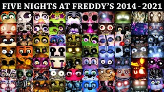 All FNAF Jumpscares in 10 Minutes 20142021  FNAF 1 2 3 4 SL 6 UCN VR HW CoD AR SB [upl. by Ddart727]