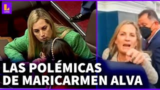 Maricarmen Alva y sus polémicas en el Congreso Resumen de todos los escándalos que ha protagonizado [upl. by Leivad]