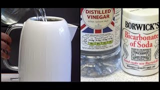 HOW TO DESCALE A KETTLE WITH BICARBONATE OF SODA [upl. by Aineg]