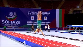 2022 Mens Final Tumbling  World Championships Sofia Bulgaria [upl. by Aon]