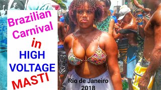 Brazilian Carnival in HIGH VOLTAGE  Bloco Cordão Da Bola Preta  Vlog Hindi [upl. by Smiley]