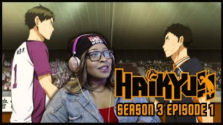 KARASUNO VS SHIRATORIZAWA HAIKYU SEASON 3 EPISODE 1  FIRST TIME WATCHING [upl. by Omero]