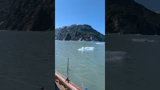 Sailing past glacier in Glacier Bay National Park sailboating boatlife alaska sailboating [upl. by Martsen]