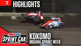 USAC Indiana Sprint Week at Kokomo Speedway 72724  Highlights [upl. by Rustice]