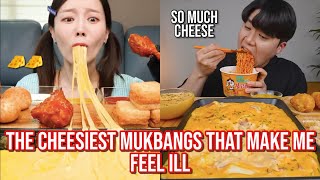 the CHEESIEST mukbangs that make me feel ill [upl. by Barayon500]