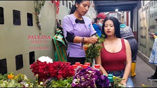 PAULINA  Old School Market Limpia Feria Libre Cuenca Spiritual Cleansing ASMR [upl. by Ariay]