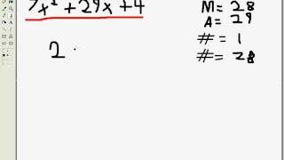 How to Factor a Quadratic Relation using Australian Method  Factoring Trinomials [upl. by Odranoel]