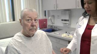 Dr Garrett Performs Skin Cancer Biopsies on Patients at Christian Hospital [upl. by Atsuj]