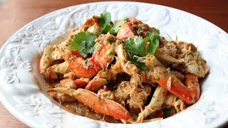 Singapore Chili Crabs Recipe  Crab with Sweet amp Spicy Chili Sauce [upl. by Marjie]