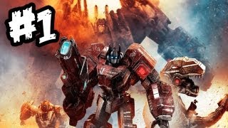 Transformers Fall of Cybertron  Gameplay Walkthrough  Part 1  WAR BEGINS Xbox 360PS3PC [upl. by Sproul]