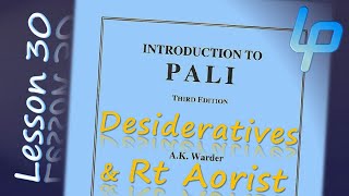 Warders Intro to Pali Chapter 30  Learn Pali Language [upl. by Nohcim]