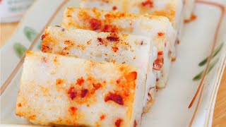 Turnip Cake Recipe Shorts quotCiCi Li  Asian Home Cookingquot [upl. by Gris]