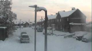 Skelmersdale Under Snow 18122010 [upl. by Nnylrats]