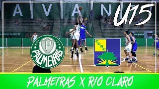 Campeonato Paulista de Basquete U15  PALMEIRAS X RIO CLARO [upl. by Terpstra]