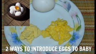 How to Give Eggs to Baby  Homemade baby food Recipes  9 months [upl. by Chemarin98]