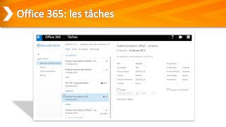 Formation 365 Les Tâches dans Outlook [upl. by Sualocin]