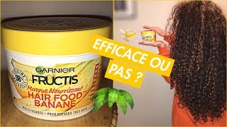 JAI TESTÉ LE HAIR FOOD DE GARNIER À LA BANANE 🍌 [upl. by Prem]