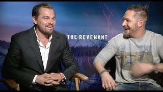 Leonardo DiCaprio and Tom Hardy interview for THE REVENANT [upl. by Pyle513]