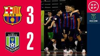 RESUMEN CopaDeEspaña  Barça 32 Viña Albali Valdepeñas FS [upl. by Karli]