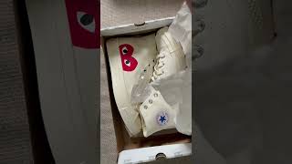 Comme Des Garçons Play x Converse Chuck 70 unboxing sneakerhead sneakers cdg cdgplay converse [upl. by Anauqahs294]