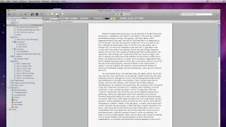 Scrivener 2 Basics  Page Layout Mac Only [upl. by Aynwat]