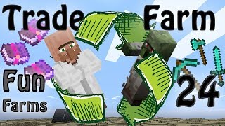 Villager Recycler  Fastest Way to Farm Best Trades in this Game Fun Farms 24 [upl. by Alodi417]