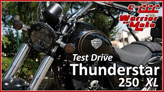 THUNDERSTAR 250 XL 2023  Vento  Test Drive  Prueba de Manejo  Warrior En Moto  222 [upl. by Yrahca]