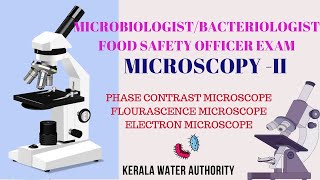 MICROSCOPY PART II Microbiologist Exam  Kerala Water Authority  Food Safety Officer Exam KPSC [upl. by Doowron]