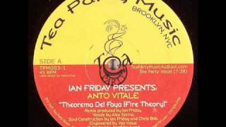 Ian Friday pres Anto Vitale  Theorema Del Faya Tea Party Vocal [upl. by Yellac]