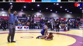 2011 US Open FRI GR 66 KG Joe Warren vs Cp Schlatter Semifinal [upl. by Glialentn]