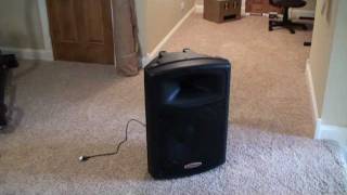 Harbinger APS15 15quot Powered PA Speaker review [upl. by Yelnet]